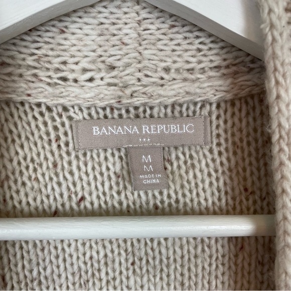 Banana Republic Factory Wool Blend Long Line Cardigan Size Medium - Picture 2 of 6